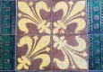 Chancel floor tile - notice one fleur de lis is wrong